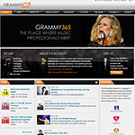 Thumbnail image of Grammy 365 website