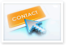Esta imagen muestra el mouse de una computadora haciendo clic en un botón color naranja con la palabra "CONTACT"” en blanco.