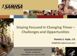 [Cover image of Staying Focused in Changing Times-Challenges and Opportunities]