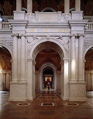 Archway to the Main Reading room within the Library of Congress's Thomas Jefferson Building, Washington, D.C.  (LOC)