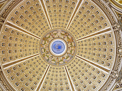 [Main Reading Room. Interior of dome. Library of Congress Thomas Jefferson Building, Washington, D.C.]  (LOC)