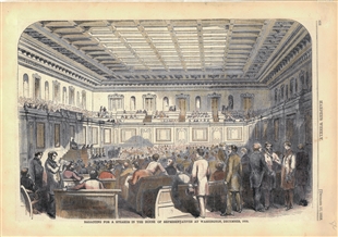 Balloting for a Speaker in the House of Representatives at Washington, December, 1859