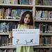 Sophia Morlet, kindergartener from Butteville Elementary School displaying her winning entry in the ÒItÕs a FactÓ poster contest in Siskiyou County.