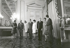 Apollo 11 Astronaust Welcomed to Royal Palace in Brussels, Belgium