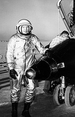 Pilot Neil Armstrong with X-15 #1