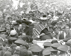 Apollo 11 Astronauts Swarmed by Thousands In Mexico City Parade.