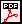 PDF icon: Black PDF on a small rectangle