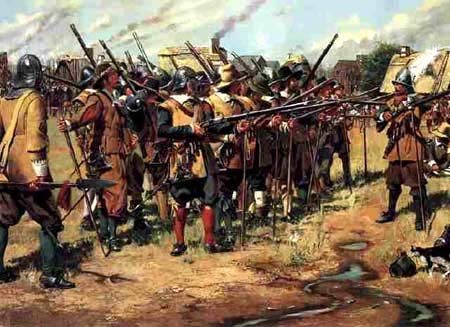 'First Muster' painting