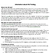 Image of HIV testing information sheet