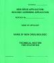 New Drug Application: Statistics Section (Green Paper Folder)