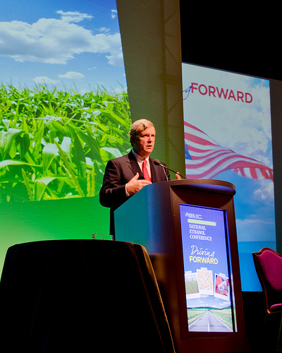 Secretary Vilsack delivers an address last week in Las Vegas to the National Ethanol Conference.