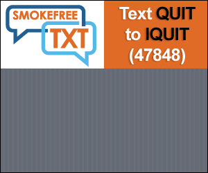 Smokefree TXT Text QUIT to IQUIT (47848)