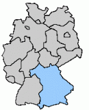 map with Munichs districts highlighted