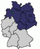 Map with Berlin Districts highlighted