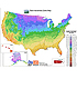 USDA mapa de las zonas de rusticidad de plantas. Link to story.