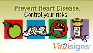 eCard: Prevent Heart Disease. Control Your Risks. CDC Vital Signs.