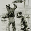 illustration of  two men signaling