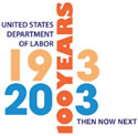 United States Department of Labor: 1913-2013 - 100 Years. Then, Now, Next.