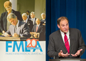 Acting Secretary Harris speaks at the 20th Anniversary of the Family Medical Leave Act (FMLA). Click to view larger image.