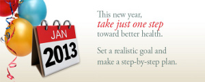 Just One Step - New Year's Resolution Image