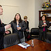 United States Department of Labor Assistant Secretary for the Office of Disability Employment Policy Kathy Martinez (second from left) has a lively conversation with Office of Personnel Management Director John Berry (left) shortly before the start of Work Force Recruitment Program’s (WRP) Your Key To Hiring Student Interns and Employees with Disabilities event