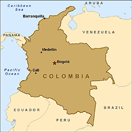 Map - Columbia