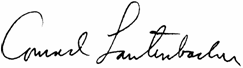 Conrad Lautenbacher's Signature