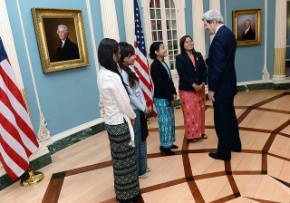 Date: 02/06/2013 Description: Secretary of State John Kerry meets with Burmese women leaders at the U.S. Department of State in Washington, D.C., February 6, 2013.  - State Dept Image
