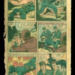 Comic book illustrating the heroic actions PFC Henry Svehla