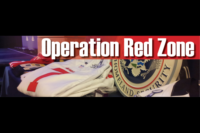 ICE, CBP, USPIS seize more than $13.6 million in fake NFL merchandise during 'Operation Red Zone'