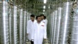 Iranian President Mahmoud Ahmadinejad visits the Natanz nuclear enrichment facility, 350 km south of Tehran, April 8, 2008. 