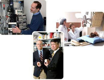 Photo collage of researchers and scientists