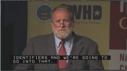 Frame of the Wage and Hour Division's Contracting Agency Prevailing Wage Conference Webcast Video
