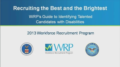 Still image from the ODEP's WRP: Your Key to Hiring Student Interns and Employees with Disabilities.