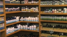 Shelves of supplements