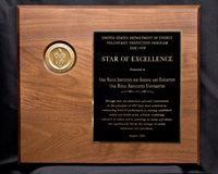 ORISE receives its seventh consecutive Star of Excellence award for safety, presented by DOE.