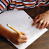 Photo: Child's hand writing