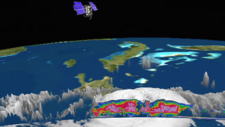 CloudSat 3-D View: Hurricane Earl