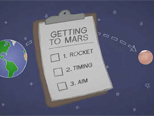 Mars in a Minute: How Do You Get to Mars? 