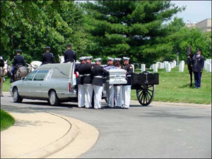 Burial at Arlington National Cemetery