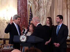Vice President Biden Swears In Secretary Kerry