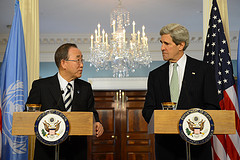 Secretary Kerry and UN Secretary General Ban Ki-moon Address Reporters