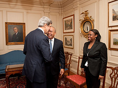 Secretary Kerry Meets With Massachusetts Governor Patrick