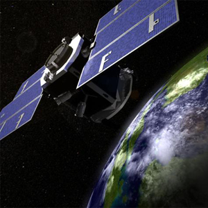 Artist's concept of NASA's CloudSat spacecraft