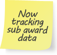Now tracking sub award data