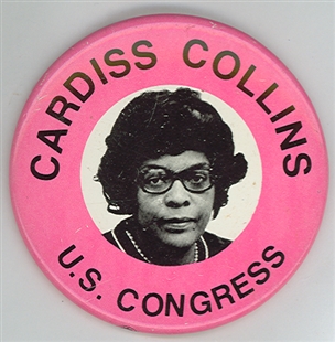Cardiss Collins Campaign Button