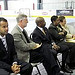 Del. C.T. Wilson, left, Del. Peter F. Murphy, Charles County Commissioners Reuben B. Collins II and Debra Davis and Charles County Board of Education Chairwoman Roberta S. Wise listen during a Charles County Juvenile Drug Court graduation ceremony. Two students were graduated that day.