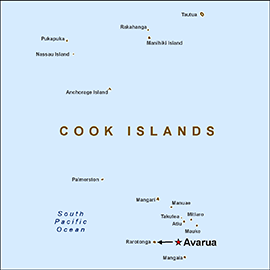 Map - Cook Islands