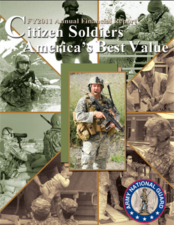 Cover of Army National Guard 2011 Financial Statement