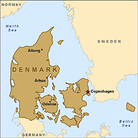 Map - Denmark